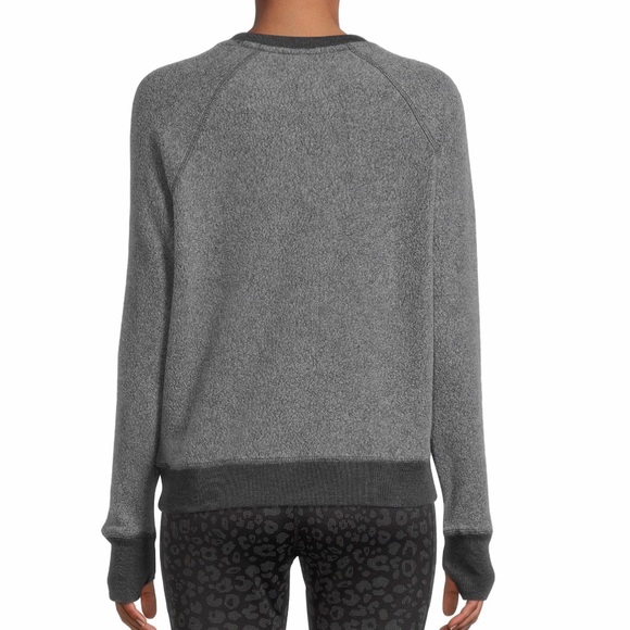 Avía Reverse Fleece Long Sleeve Gray Top Size XL(16-18) NWT - Picture 3 of 9